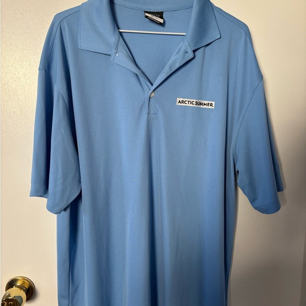 Nike Golf Arctic Blue Dri-Fit Polo Shirt